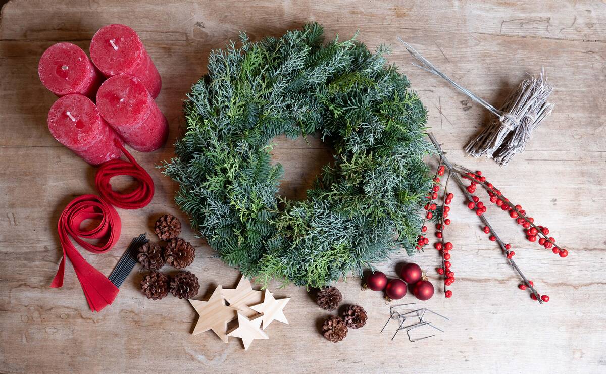 Adventskranz "Roter Zauber“ - Image 6