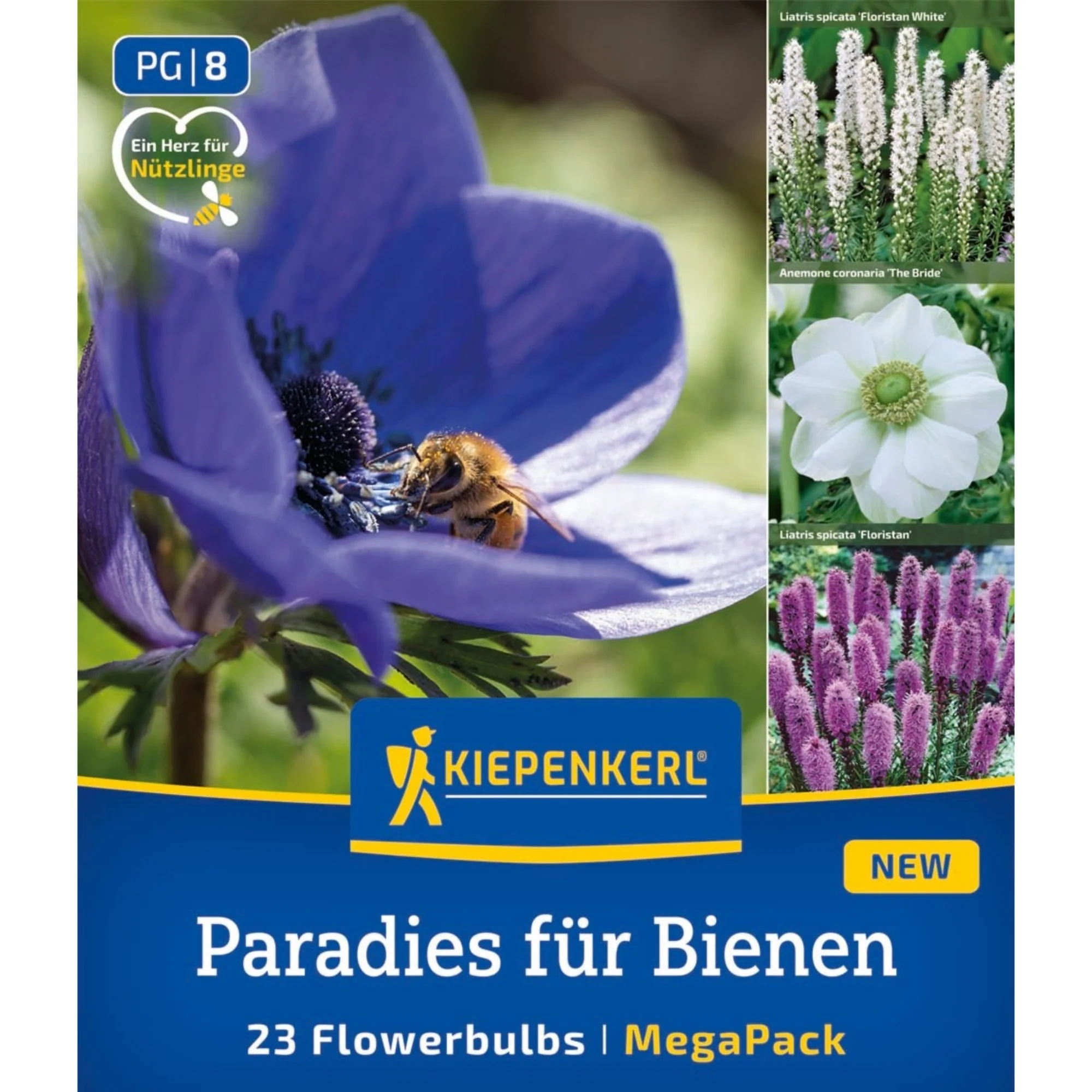 Kiepenkerl Mega-Pack Blumenzwiebelmischung 'Paradies für Bienen', 23 Zwiebeln