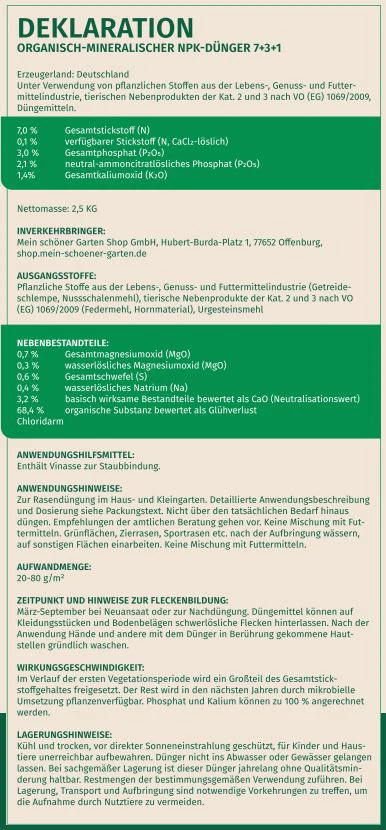 Mein schöner Garten Bio Rasendünger - Image 3