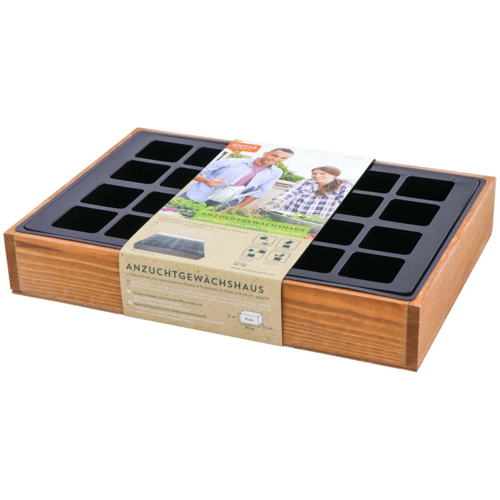 SIENA GARDEN Anzuchtkiste inkl. Topfplatte, Holz - Image 9