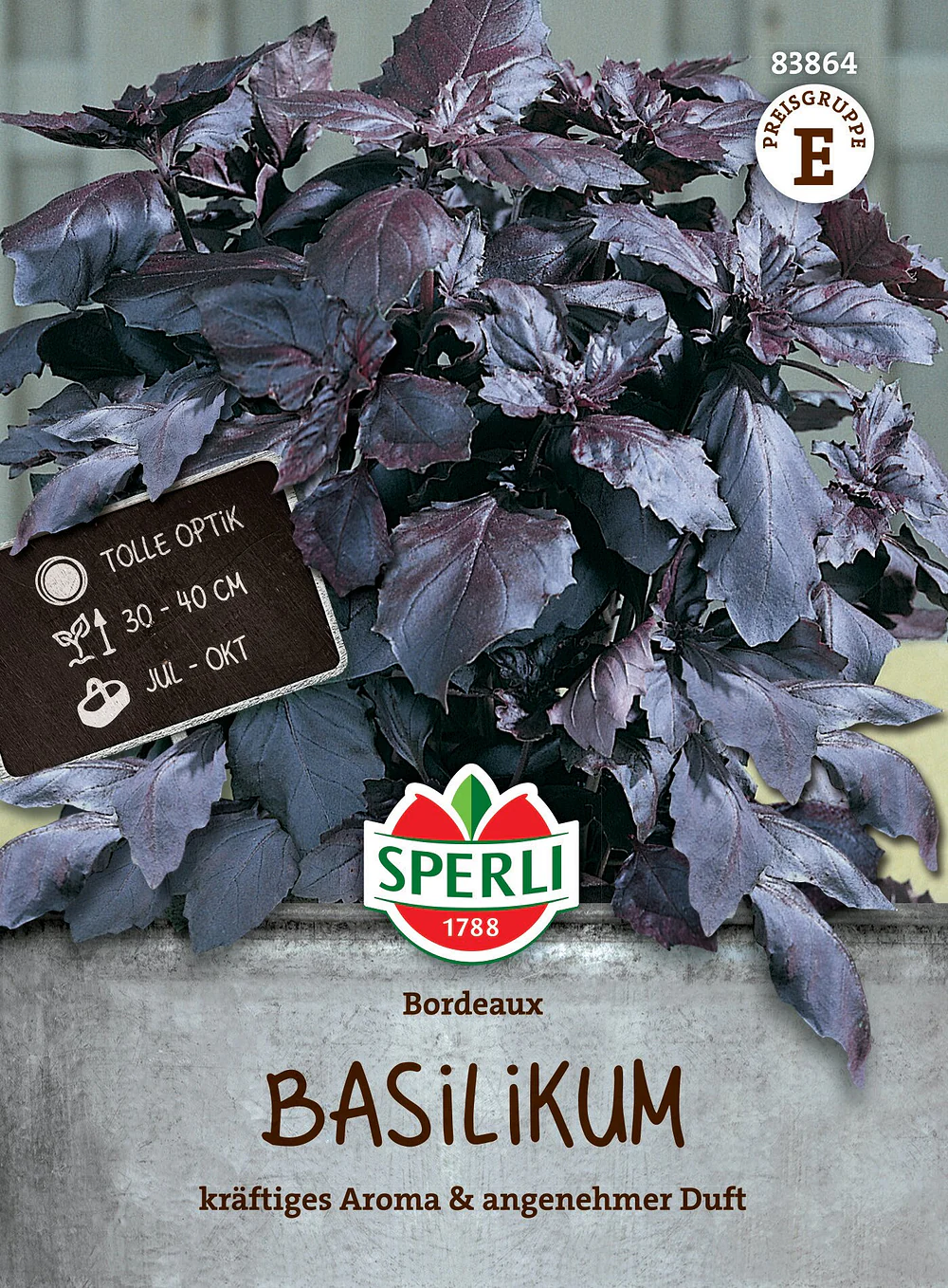 SPERLI Basilikum-Samen 'Bordeaux'