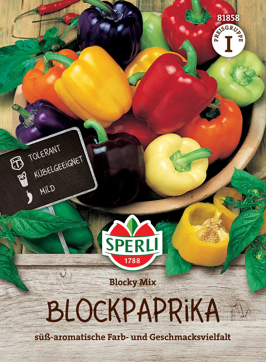 SPERLI Blockpaprika-Samen 'Blocky Mix', F1
