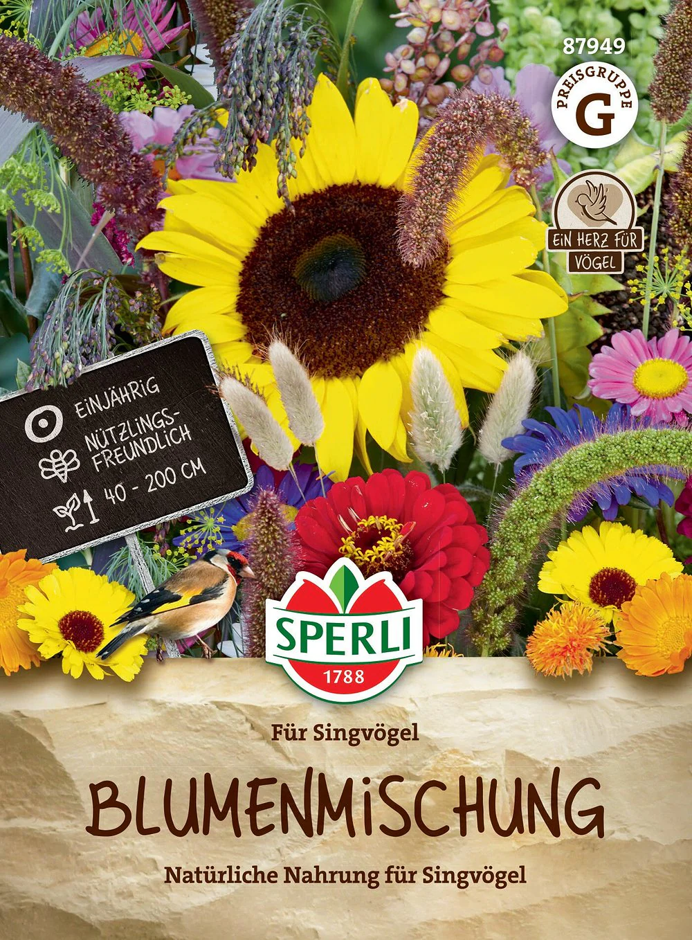SPERLI Blumensamen-Mischung "Für Singvögel"