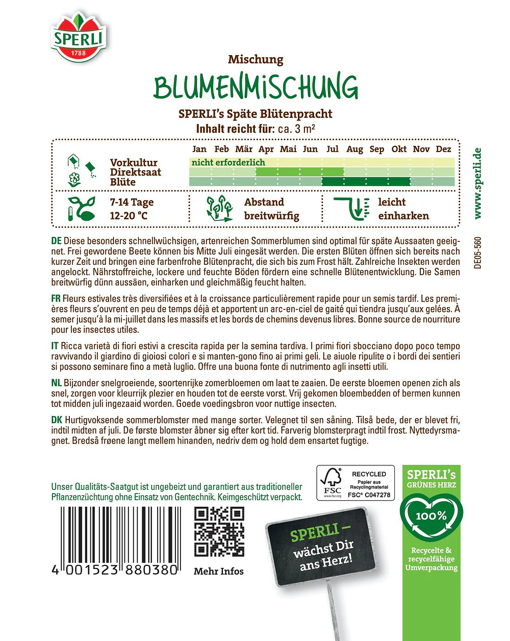 SPERLI Blumensamen "Späte Blütenpracht" - Image 2
