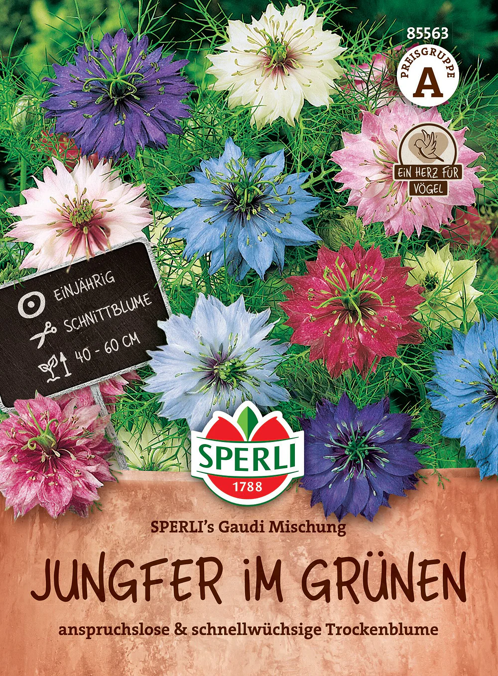 SPERLI Jungfer im Grünen-Samen 'Gaudi Mischung'