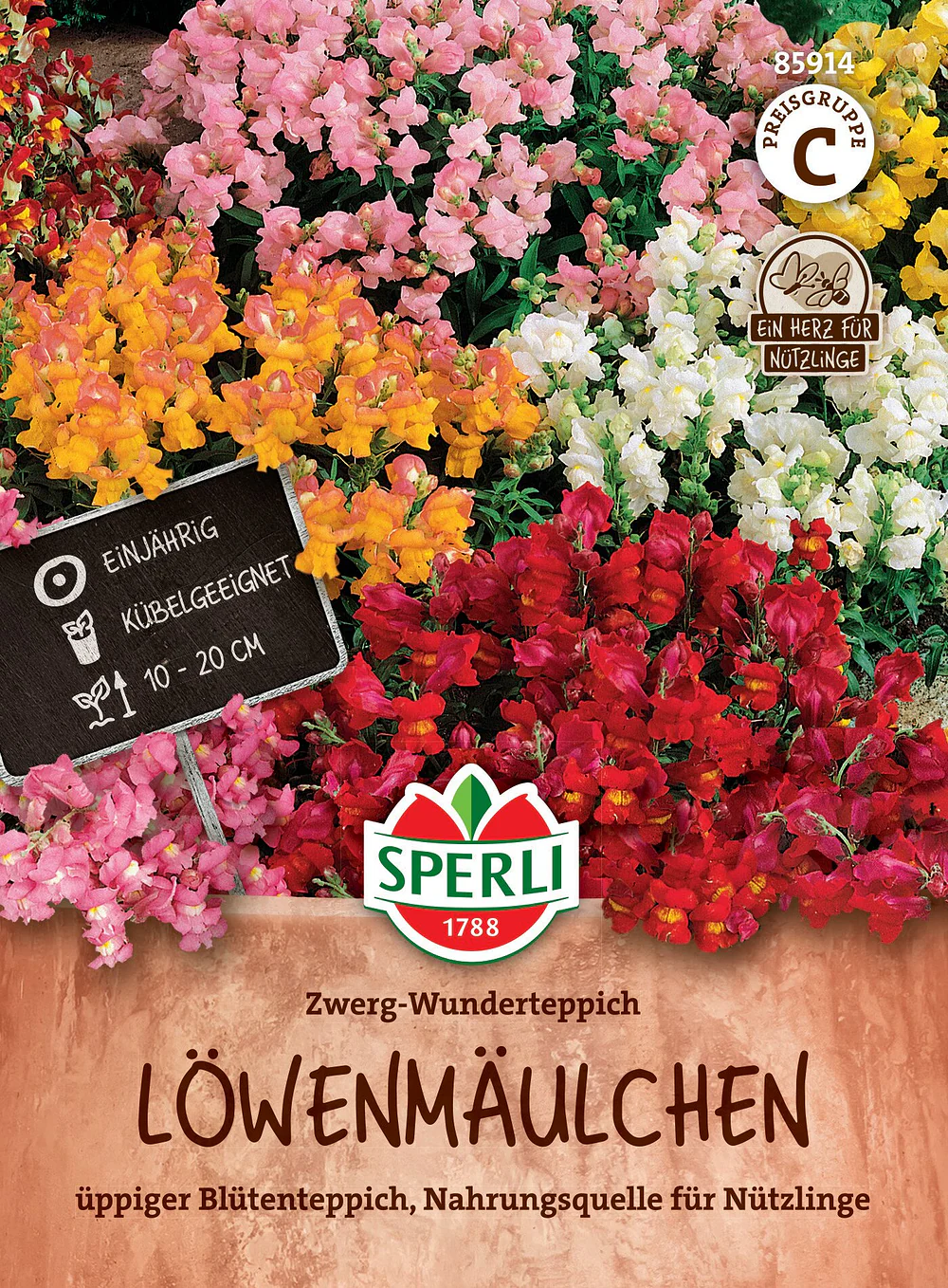 SPERLI Löwenmäulchen-Samen 'Zwerg-Wunderteppich'