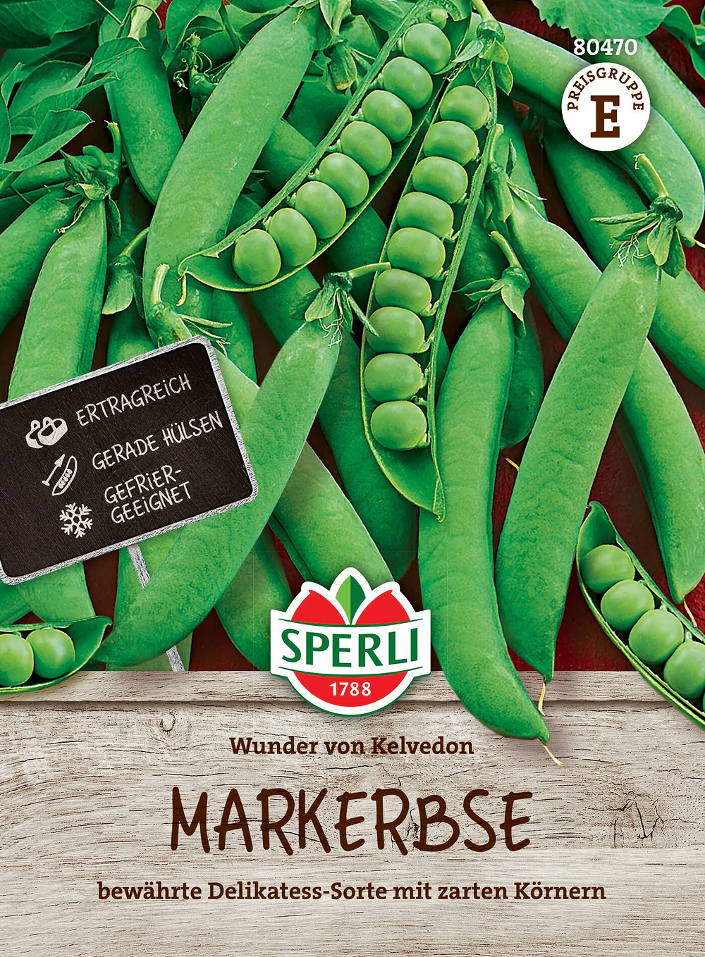 SPERLI Markerbsen-Samen 'Wunder von Kelvedon'