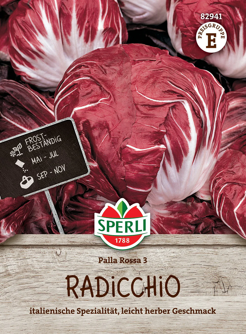 SPERLI Radicchio-Samen 'Palla Rossa 3'