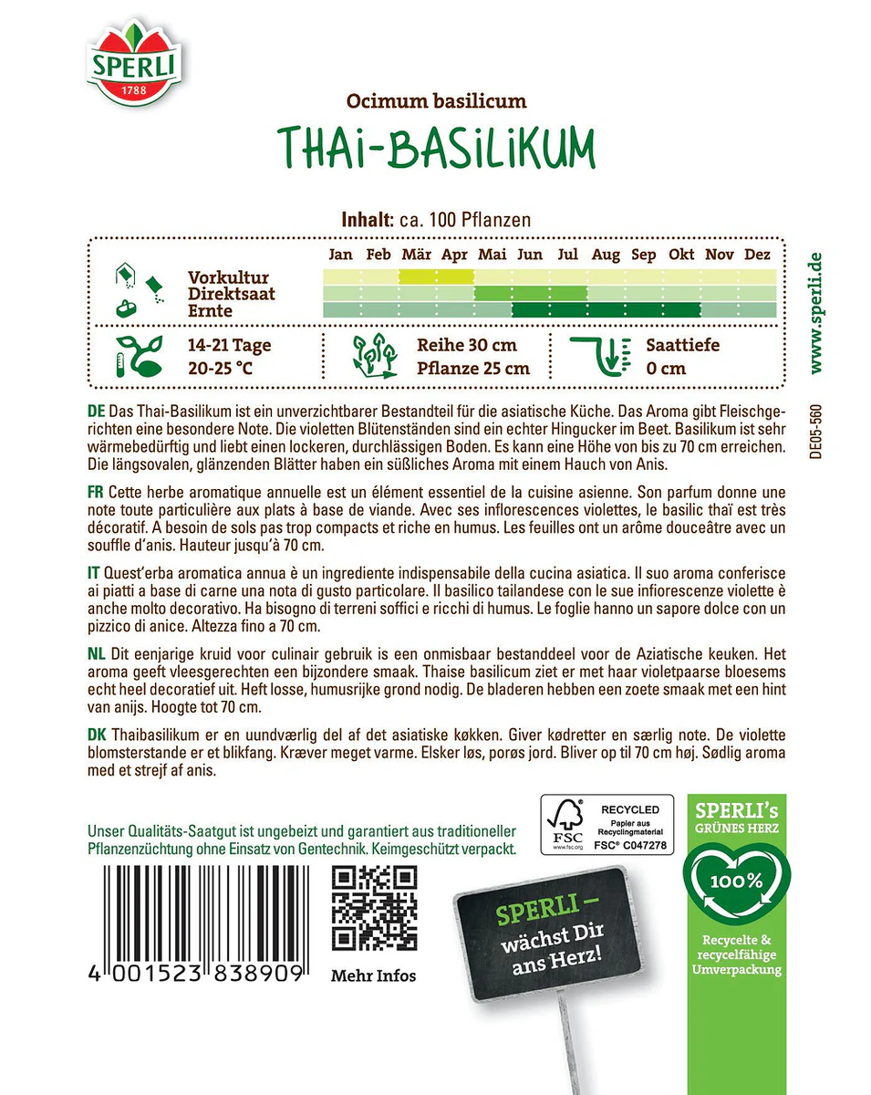 SPERLI Thai-Basilikum-Samen - Image 2