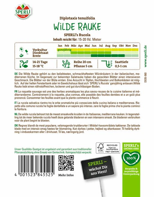 SPERLI Wilde Rauke-Samen 'Rucola' - Image 2
