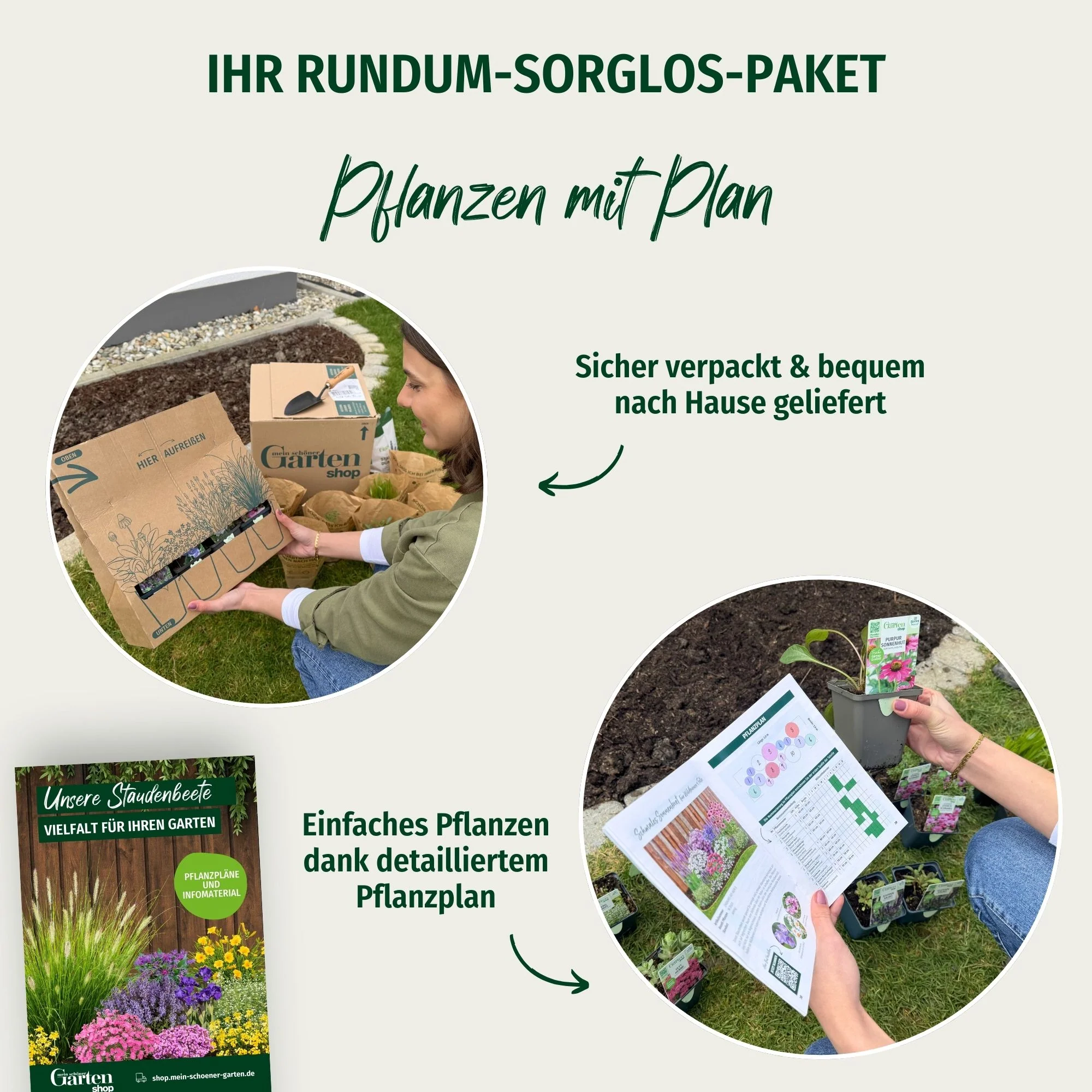 Staudenbeet "Rote Harmonien im Halbschatten" - Image 3