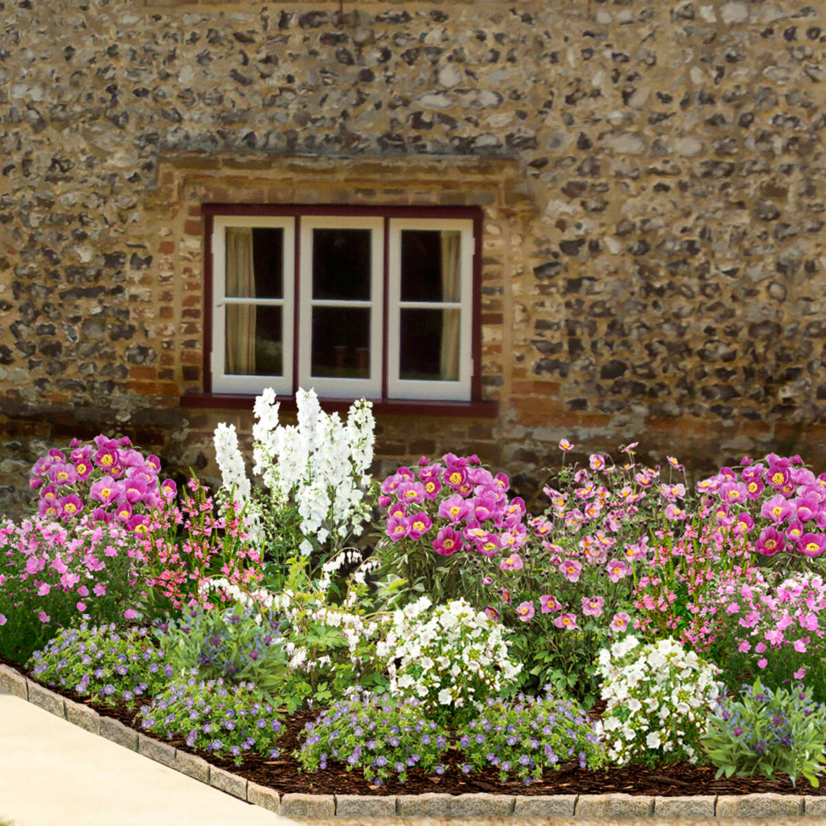 Staudenbeet "Romantischer Bauerngarten"